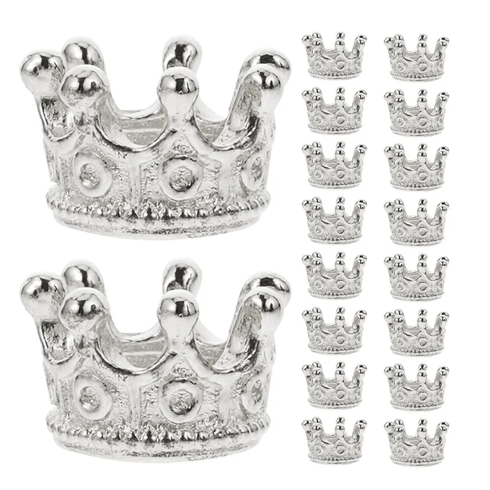 

120 шт. подвесок-корон для рукоделия, мини-коронки, уникальные сплавные шармы для украшений, декора для ожерелий, браслетов, серег