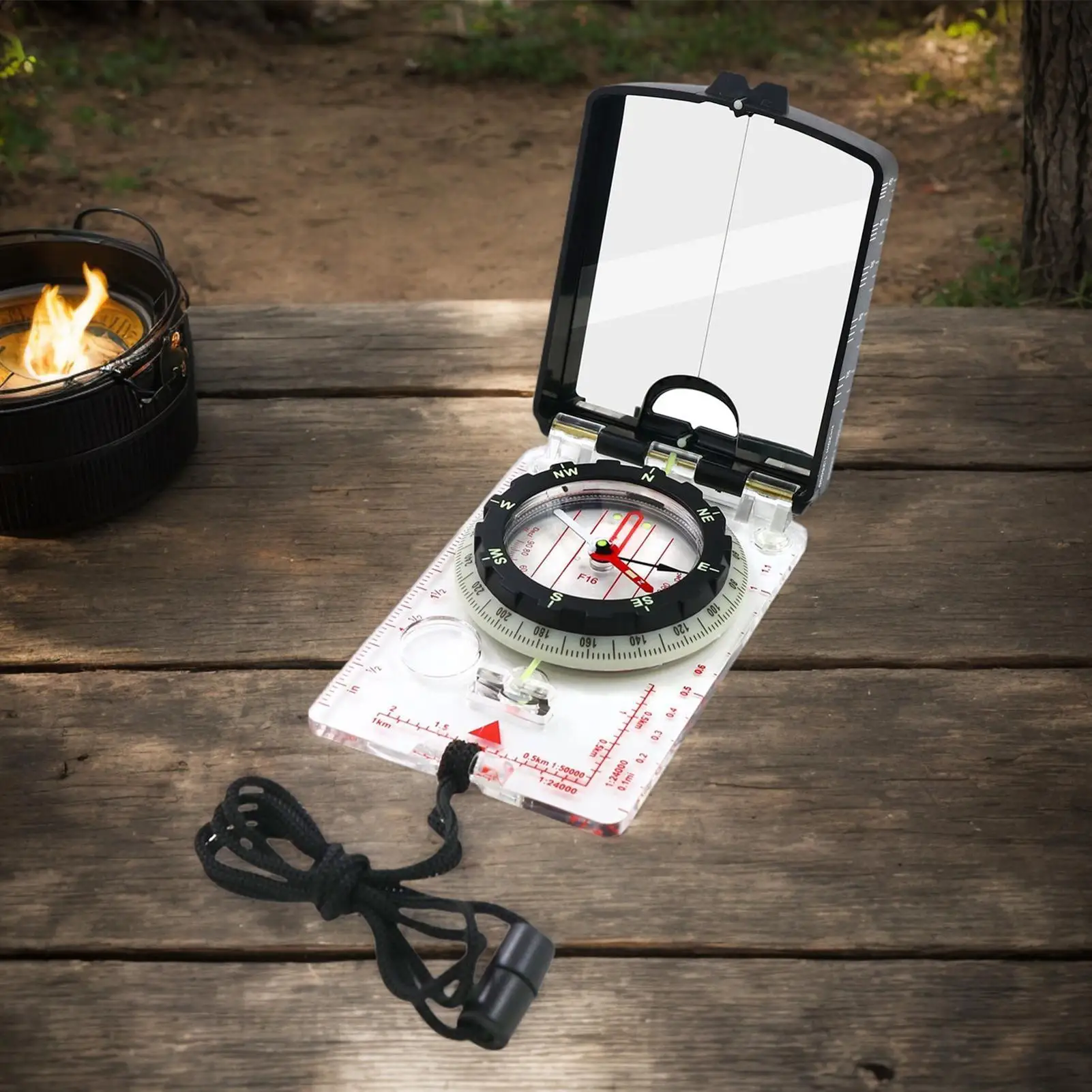Camping Compasses with Adjustable Declination Orienteering Map Compasses Portable Navigation Tool