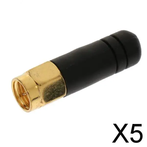 5X Premium 3cm Mini Thumb Antenna 2.4G SMA-J Male Connectors (Pack of 1)