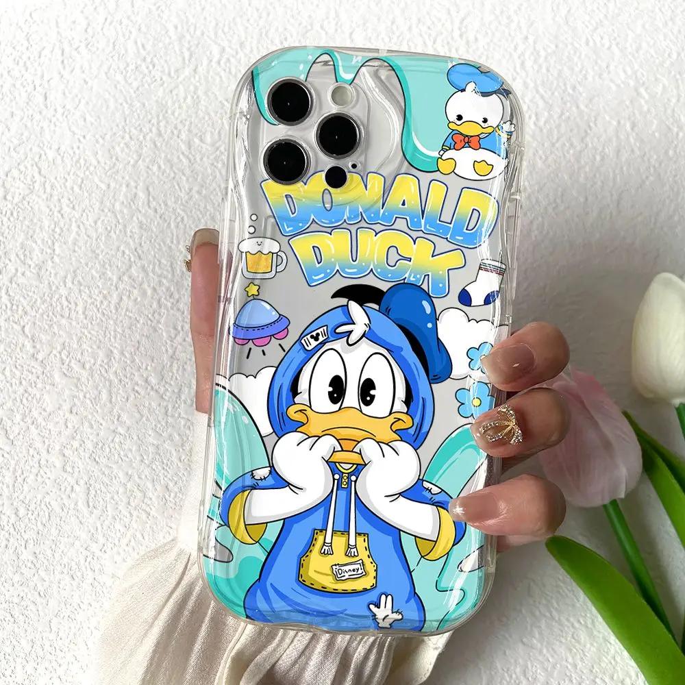 Mickey Stitch Donald Phone Case for Oppo Realme C67 C65 C55 C35 C33 C31 C21Y C20 C15 12 11 10 8 7 6 Pro Plus 4G 5G Creamy Cover