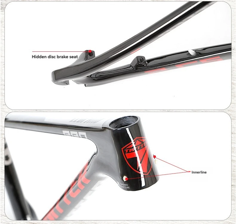 حار بيع ألياف الكربون إطار دراجة جبلية إطار دراجة من الكربون 29 بوصة الإطارات إطار MTB مع رافعة المحور من خلال للرجال