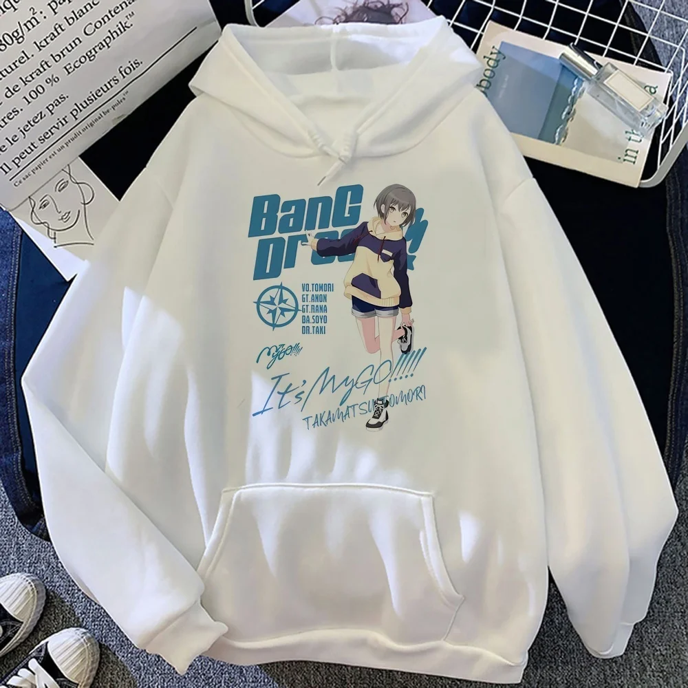 Bang Dream women hoodies kawaii fashion graphic 2026 gothic long sleeve Female Women Loose