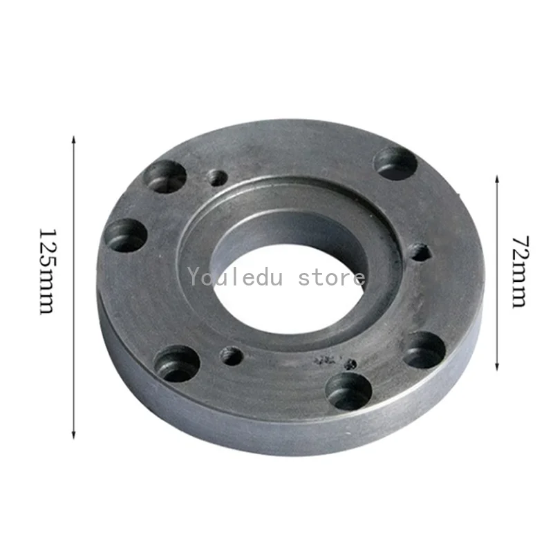 Placa Traseira de Torno Pequeno Acessórios para Instrumentos Chuck Cover Placa de Conexão Alta Qualidade 125 mm 100 mm