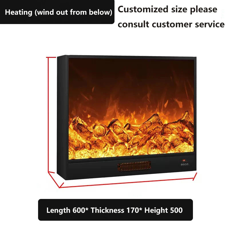 Perapian rumah tangga inti elektronik simulasi api tertanam dekorasi gaya Eropa ruang tamu dibuat sesuai pesanan kayu bakar