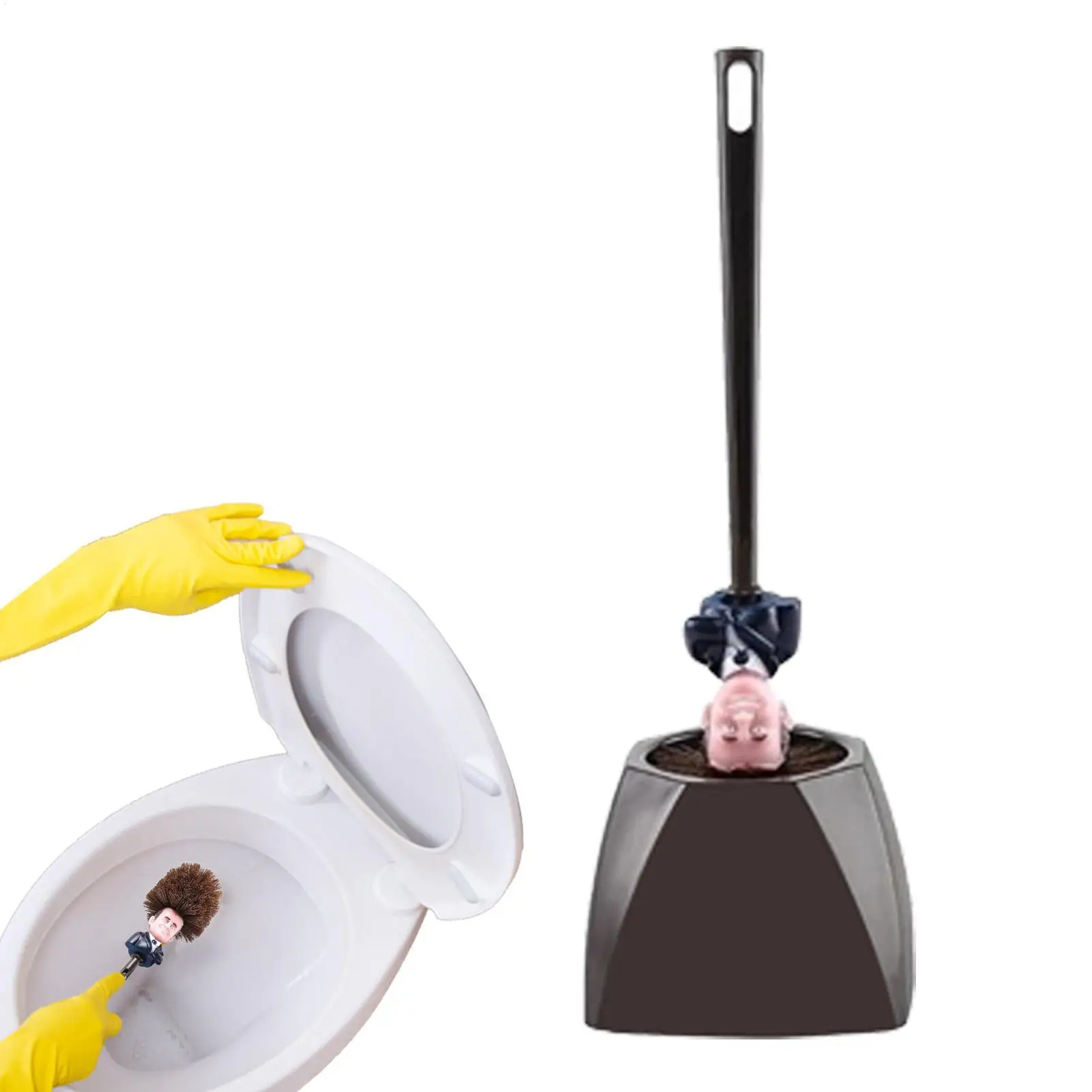 France President TrumpToilet Brush Funny Commander In Crap OriginalTrumpToilet Brush Creative Toilet Brush With Holder