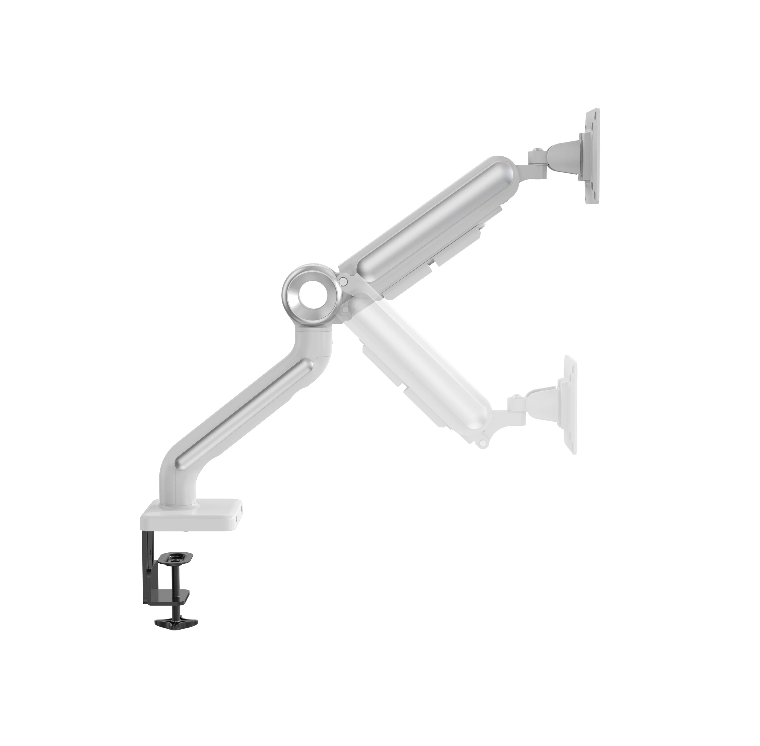 New Single Gas Spring 13''-35'' Aluminum Alloy Screen Monitor Arm Cable Management Max Load Capacity 12kg/26lbs
