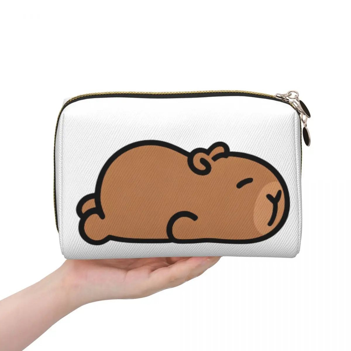 Capybara Women Cosmetic Bag Travel Makeup Organizer Pouch Toiletry Storage Dopp Kit Case