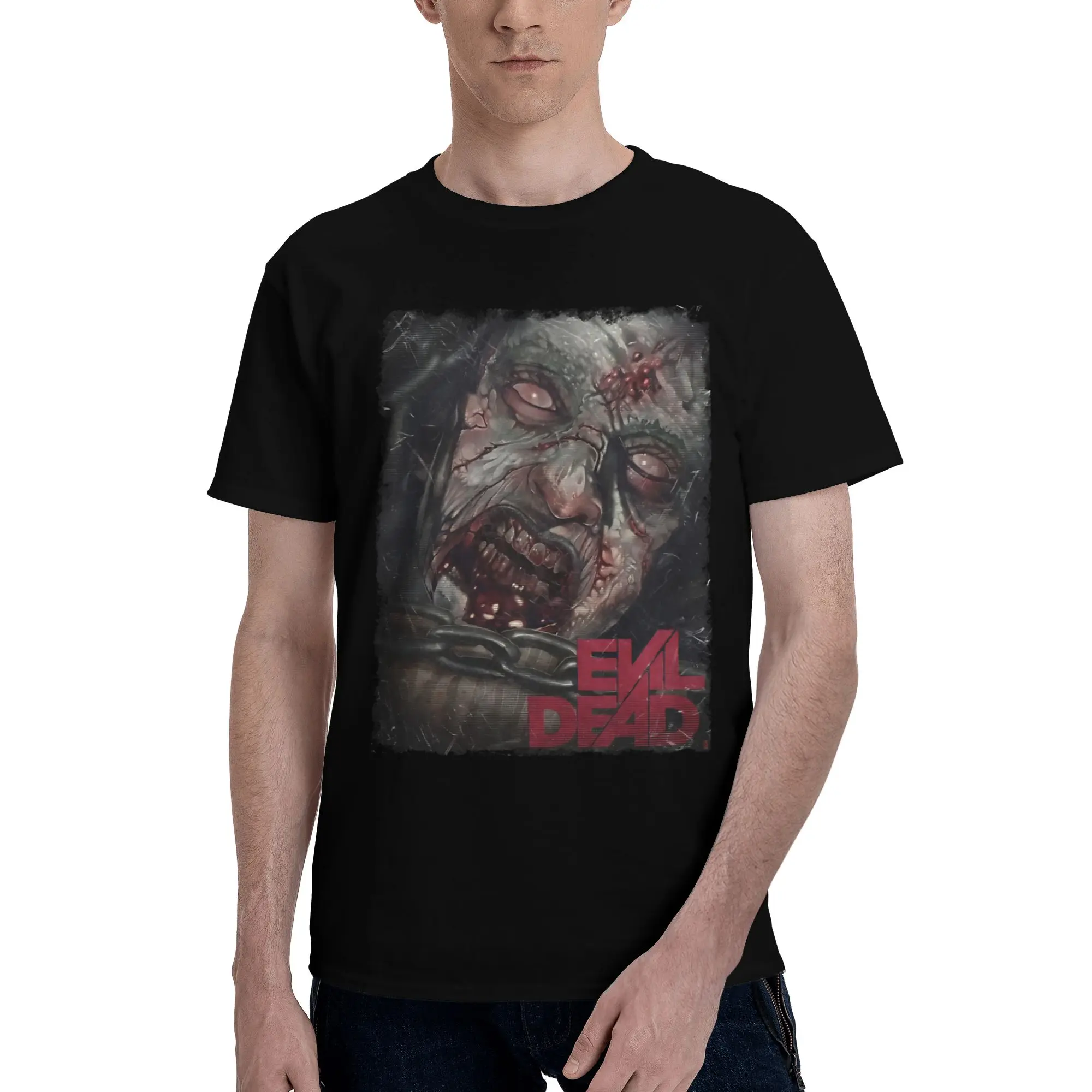 Men Women Graphic Print Evil Dead Burn  Tee T Shirt Pure Cotton  T-shirts Clothing