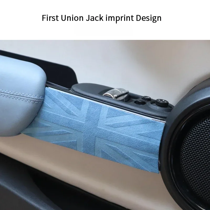 2Pcs/4Pcs Car Interior Door Handle Leather Sticker Italy Super Suede For Mini Cooper F56 F55 R55 R56 R57 R58 R59 Car Accessories