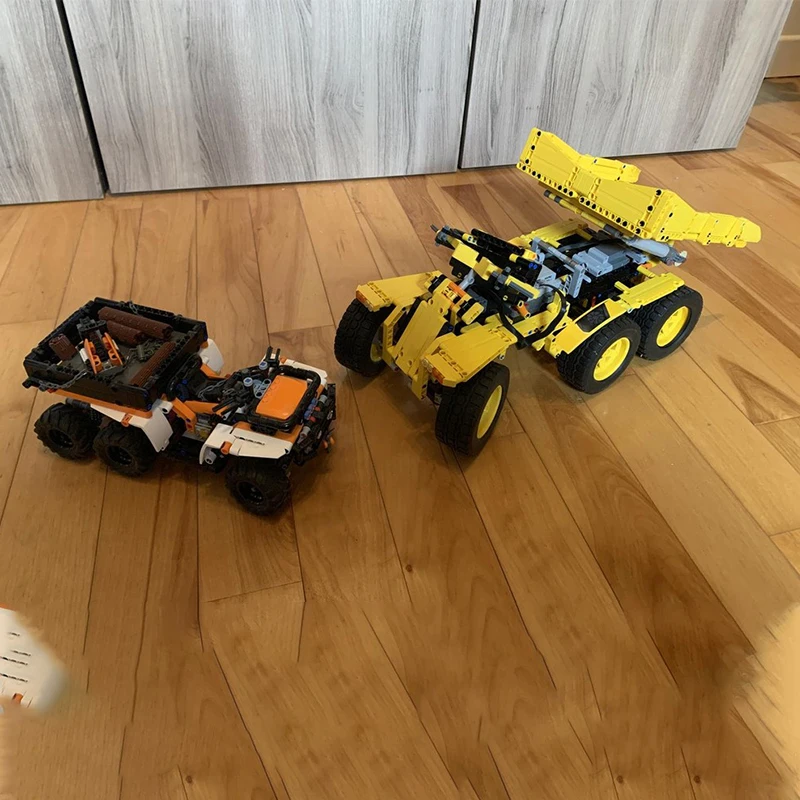 750PCS MOC 6-Wheel All-Terrain Vehicle Off-Road Modular DIY Educational Assembly Model Building Blocks Birthday Toys Gift