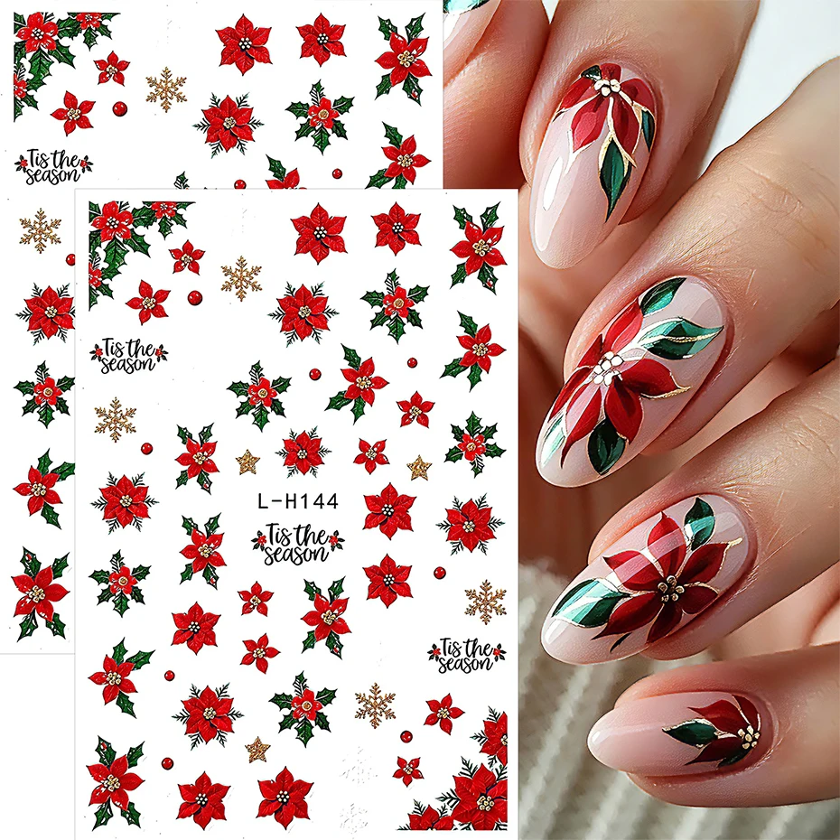 2pcs Christmas Nail Stickers R - огляд і ціна Nail Art Xmas