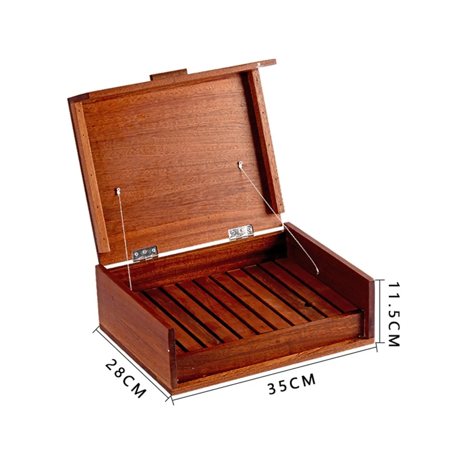 Wooden Bento Box with Dry Ice Partition Container Lightweight Serving Tray