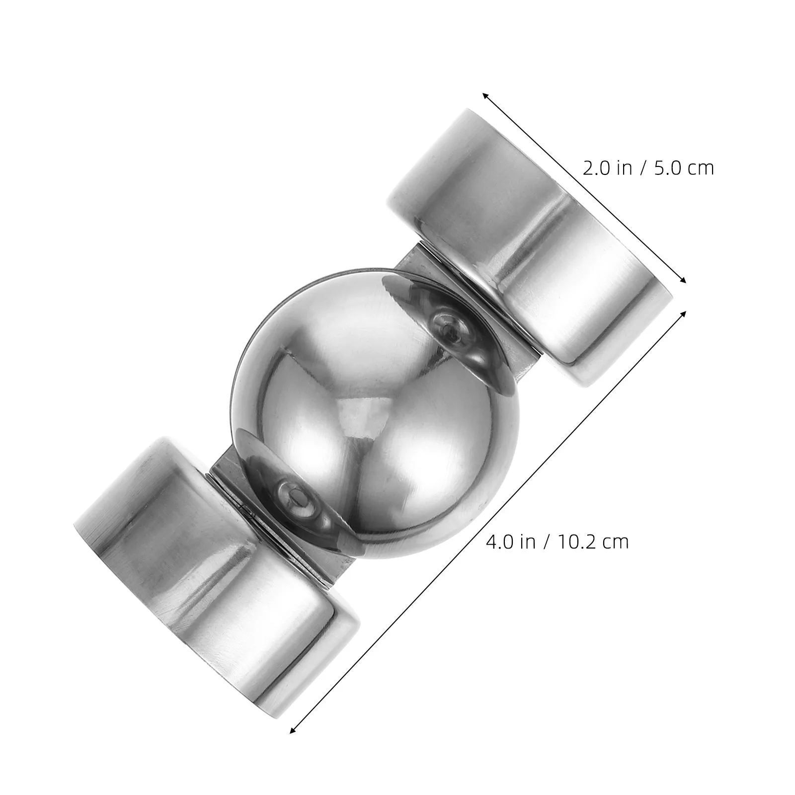 Stainless Steel Handrail Connector Extended Doorstop Hand Rail End Caps Stair Railing Fitting Indoor Outdoor Railing Accessories