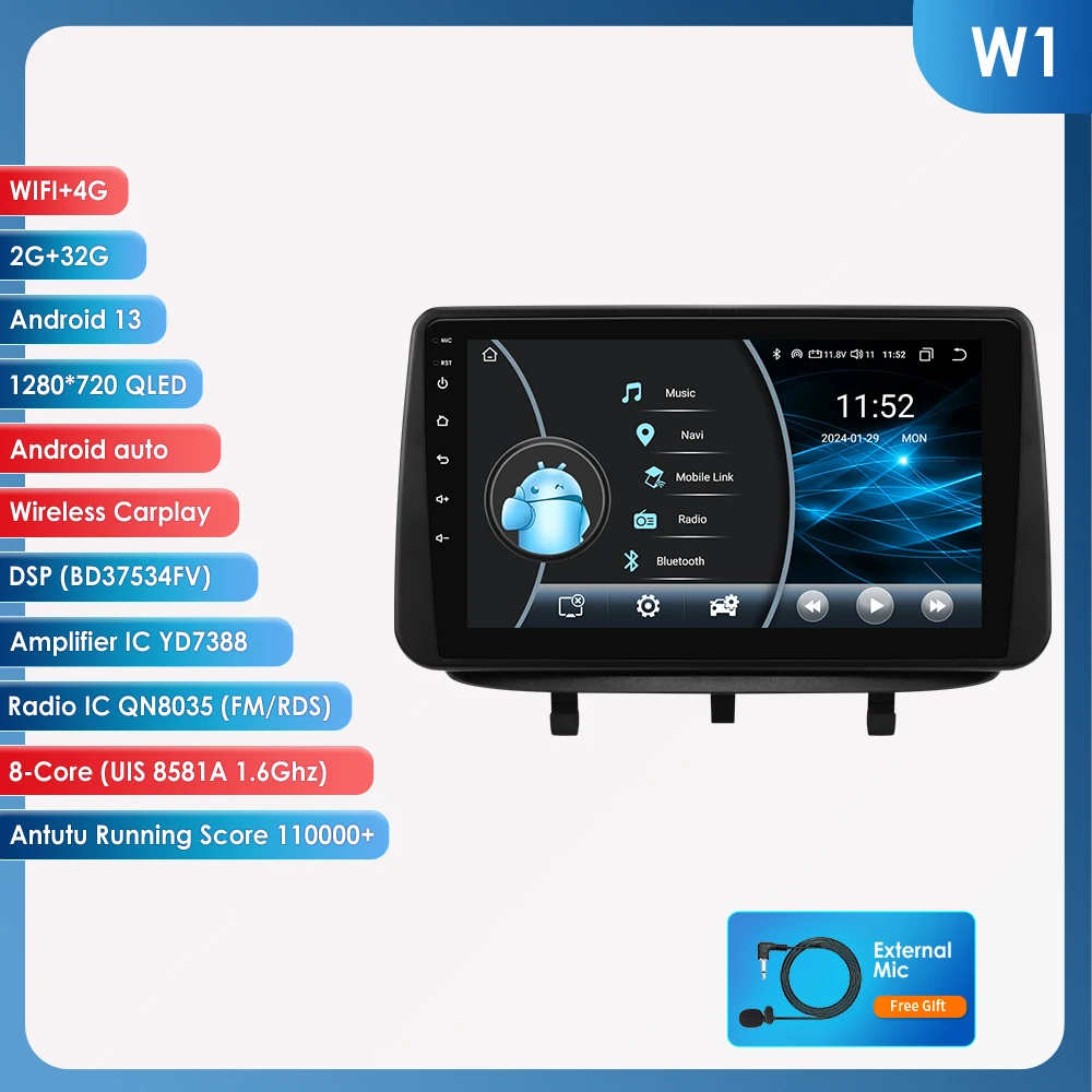 Android Auto Radio voor Opel Meriva B 2009 -2014 Draadloze CarPlay GPS Intelligente Stereo Multimedia 2Din Autoradio 360 camera Wifi