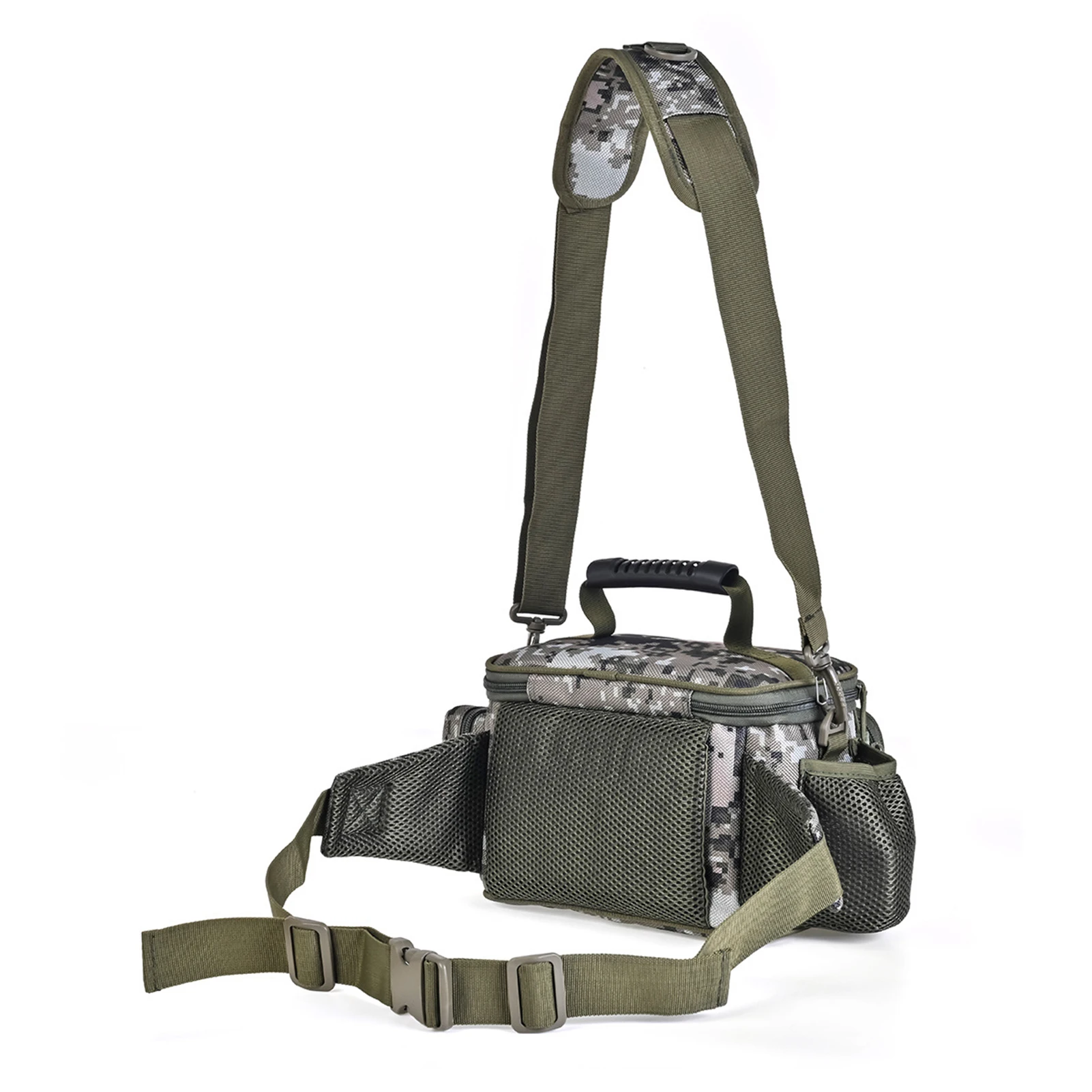 

Камуфляжная сумка для рыбалки 4,8 л, снасти для морской рыбалки, сумка на плечо для пеших прогулок, путешествий
