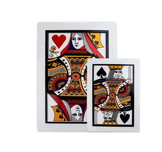 Three Card Monte(Q, K),Size 30*45cm - Magic Tricks Card Change Magie Stage Magic Illusion Gimmick Props Accessories Comedy