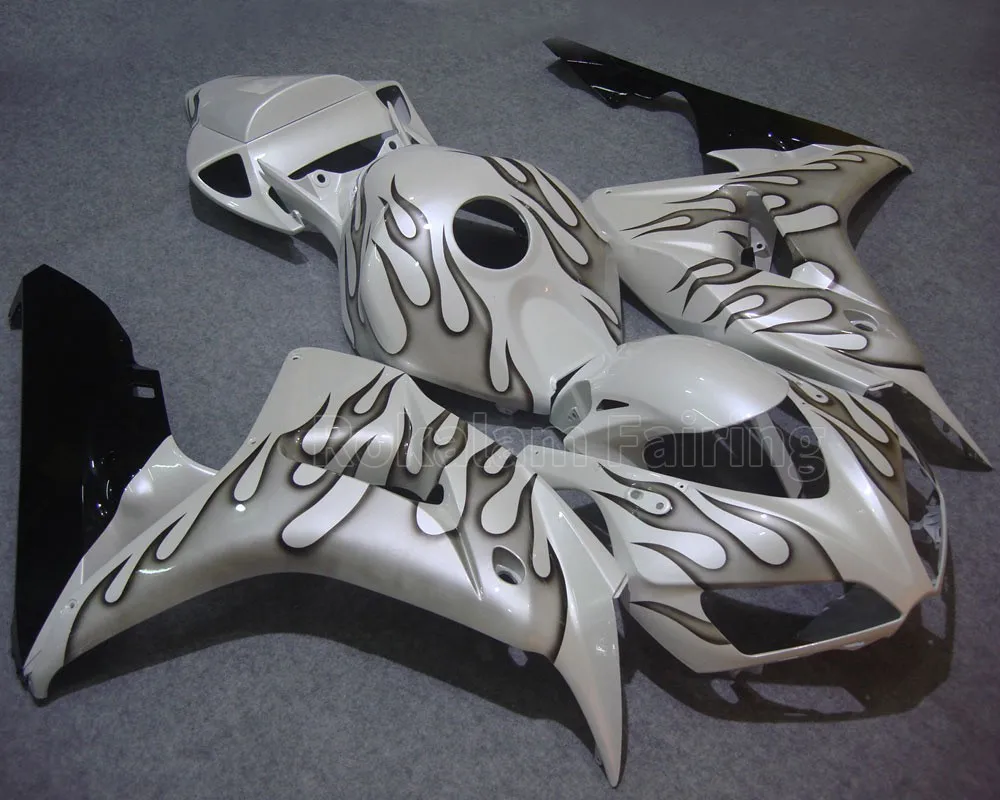Images For Honda CBR1000RR Body Kit For CBR1000 RR 06 07 2006 2007 Flame Black Motorcycle Fairings (Injection Molding)