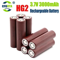 100% Original New HG2 18650 Battery 3000mAh Battery 18650 HG2 3.7V Discharge 20A Dedicated For Screwdriver Rechargeable Battery