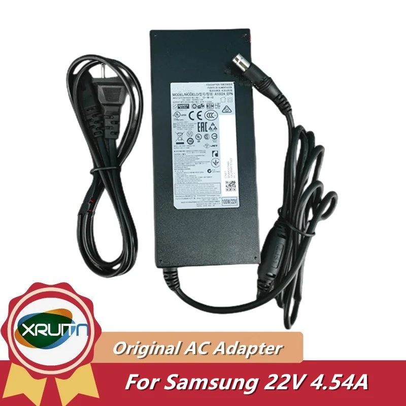 

Genuine A10024_EPN 22V 4.54A 100W AC Adapter for Samsung LS34E790 SE790C-4 S34 CHG70 GAMING Monitor Power Supply A10024S_EPN