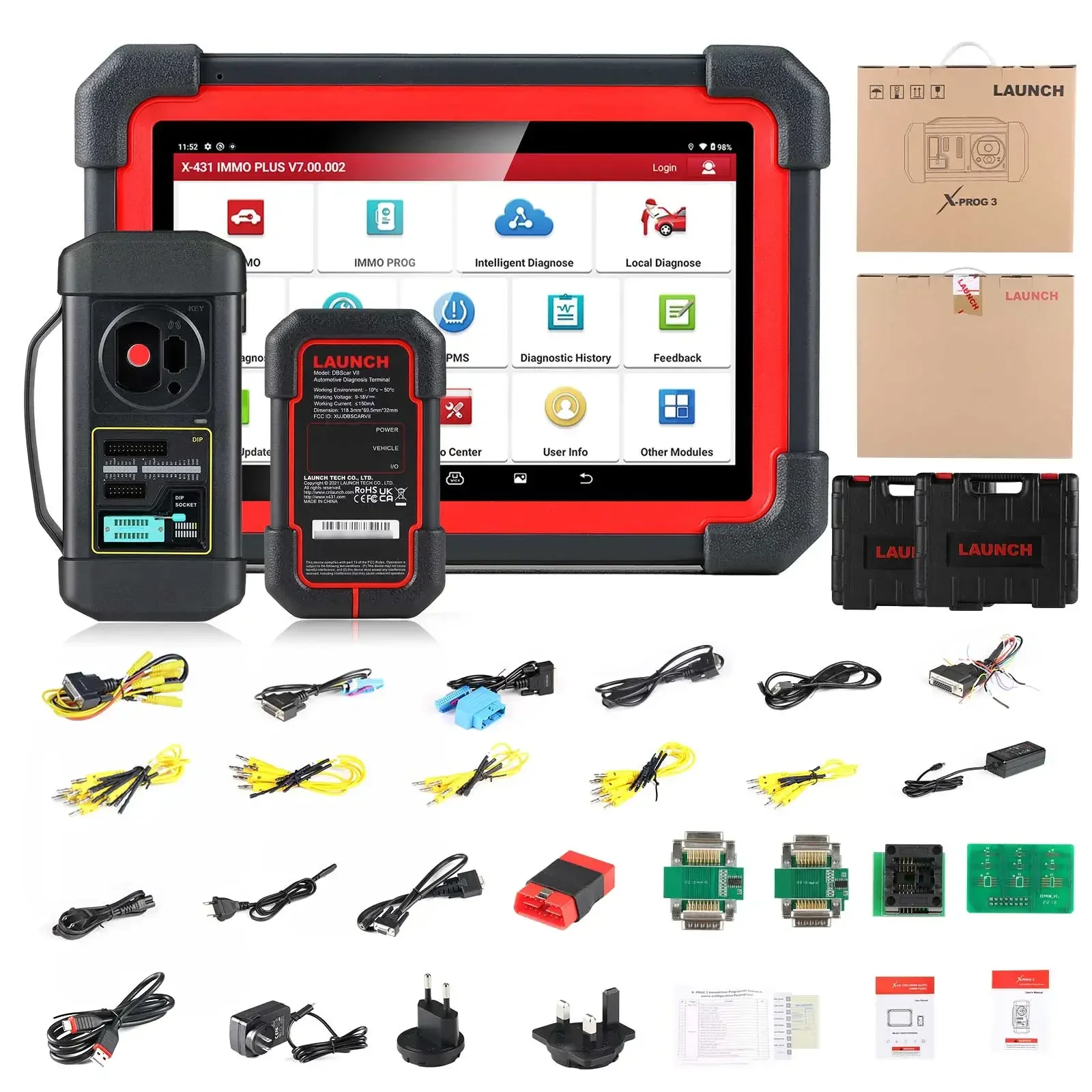 X431 IMMO Plus Key Programming Tool ECU Coding, IMMO & Clone & Diagnostic All Systems Scanner