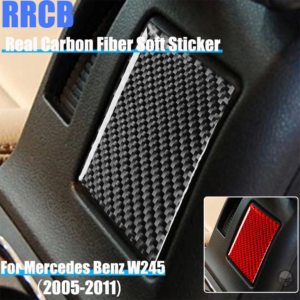 

Carbon Fiber Car Accessories Storage Panel Cover Soft Sticker For Mercedes Benz W245 B-Class 2005 2006 2007 2008 2009 2010 2011