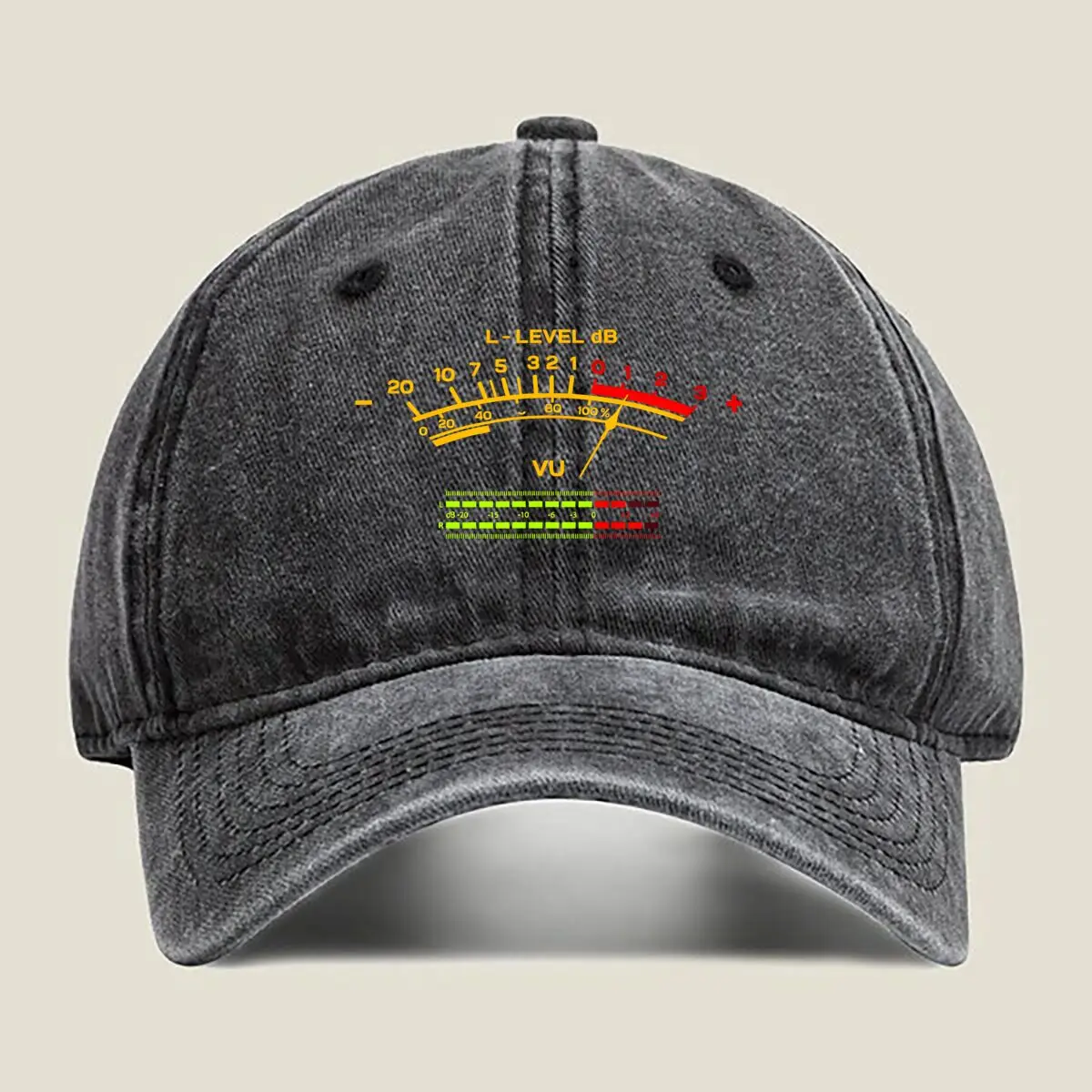 

Gauge - Minimalist, Automotive - Themed Design Washed Baseball Cap
