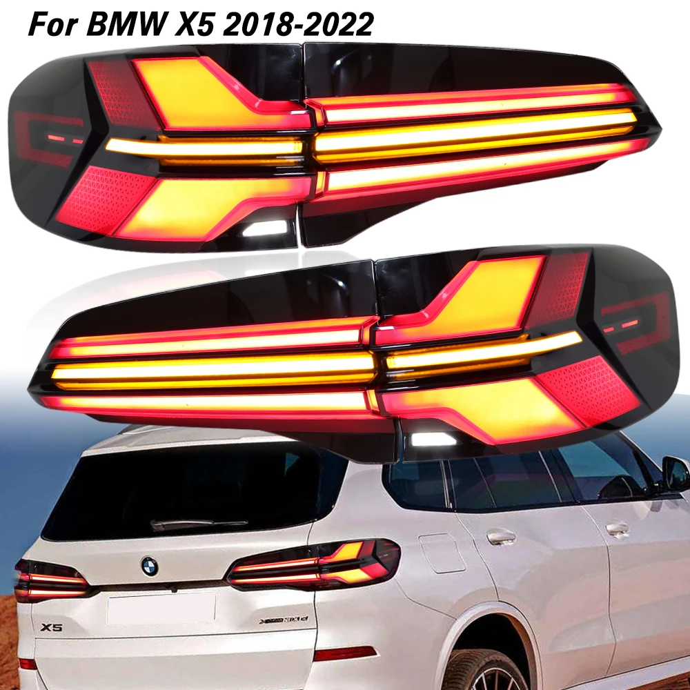 Rear LED Tail Lights For BMW X5 G05 2018 2019 2020 2021 2022 DRL Turn Signal Brake Lamp DRL reversing Plug And Play Accessories