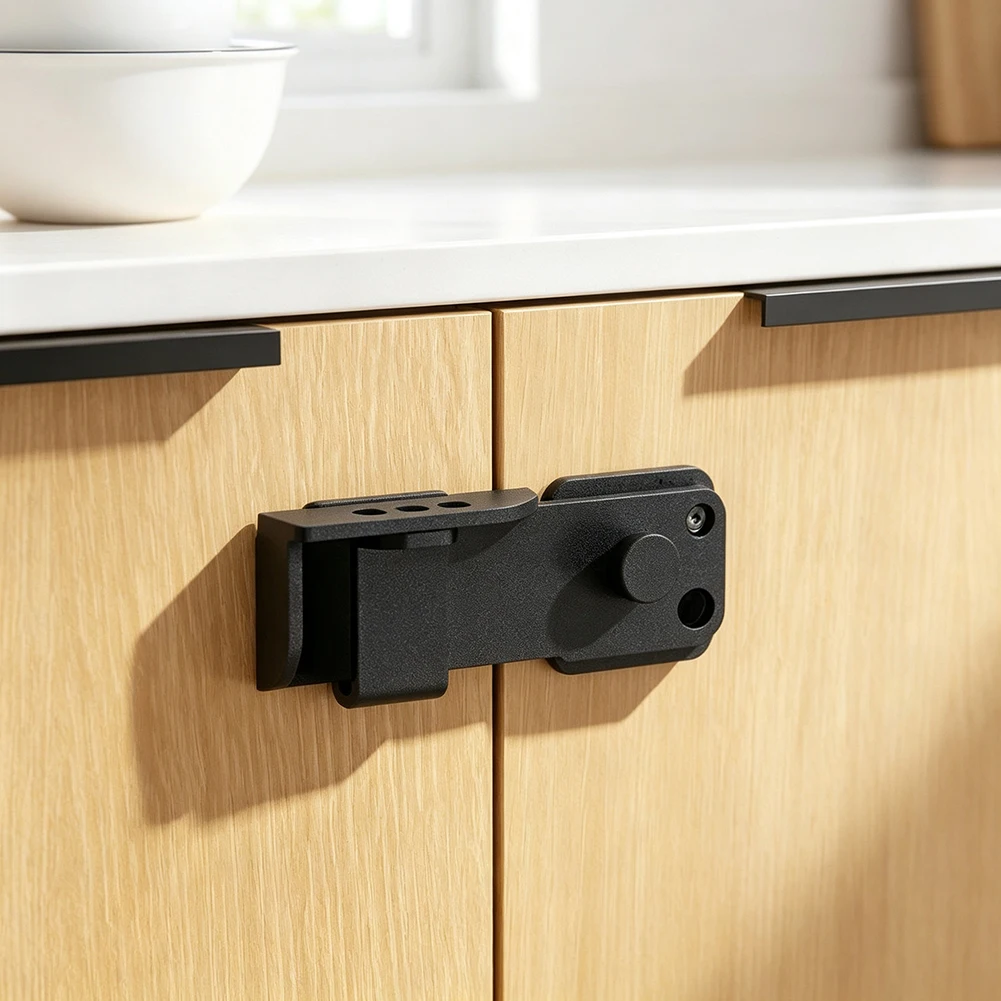 Adjustable 3-Hole Door Hasp Constructed from Thick SUS Stainless Steel and Zinc Alloy with 3-Digit Combination Lock