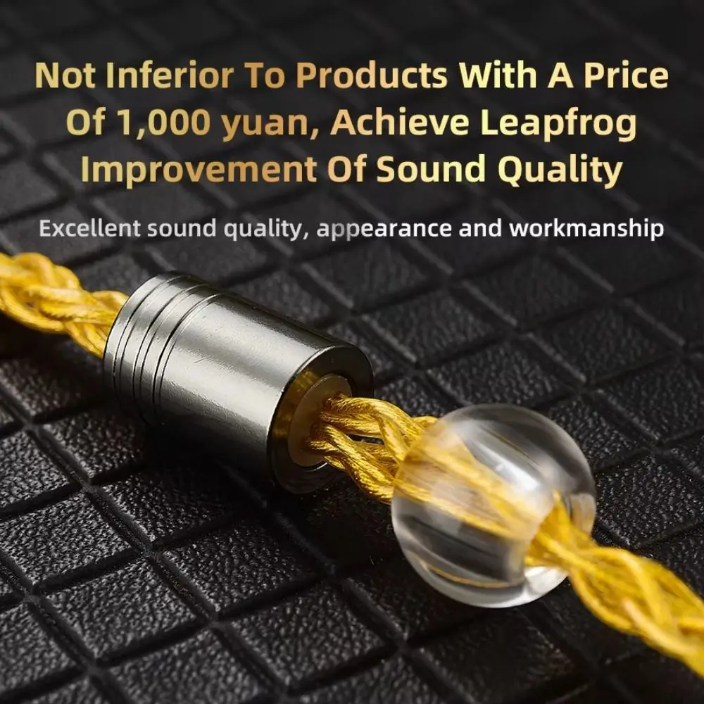 

8-Strand QKZ T1 Headphone Cord Upgrade Cord 0.75MM 2Pin KZ Earphone Cable 3.5mm Jack 200 Core TC KZ Wired Headphones