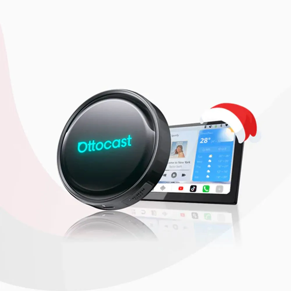 OTTOCAST P3 PRO Ai Box Wireless Carplay Android Auto Aadapter Ai Voice Android 13 Video Adapter Split Screen Qualcomm 8 Cores