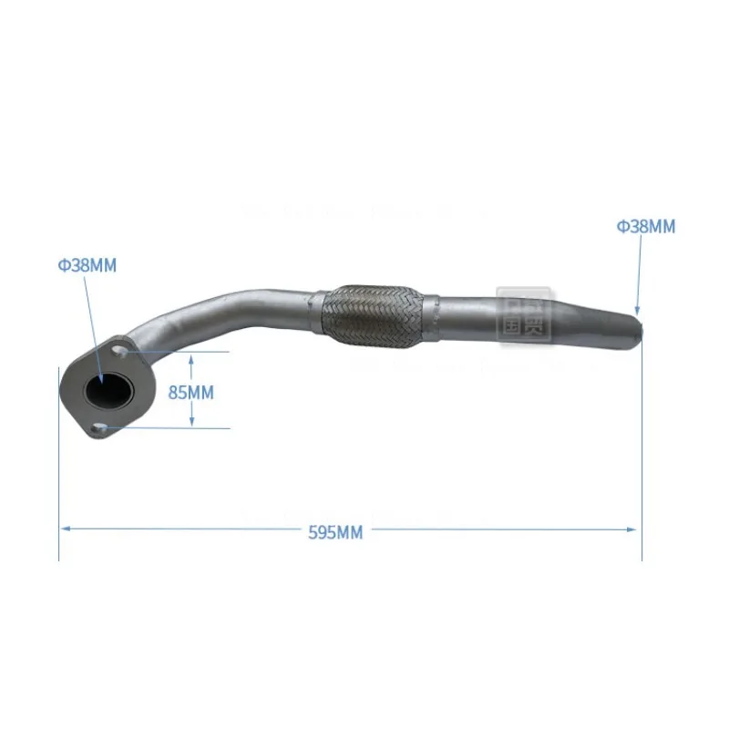 Suitable for Forklift Accessories A490 Engine Exhaust Pipe Soft Connection Combined with 3-ton New AF932-30201