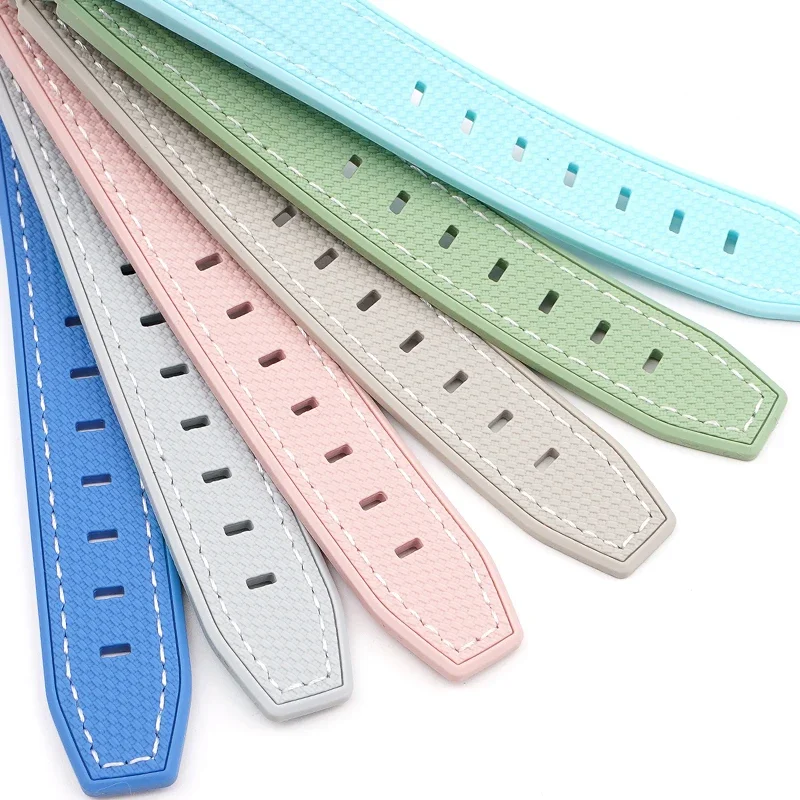 Pasek z gumy TPU do zegarka Omega X Swatch Co branded MoonSwatch 20mm z zakrzywionymi końcówkami, wodoszczelny, sportowy, silikonowy pasek do zegarka, bransoleta