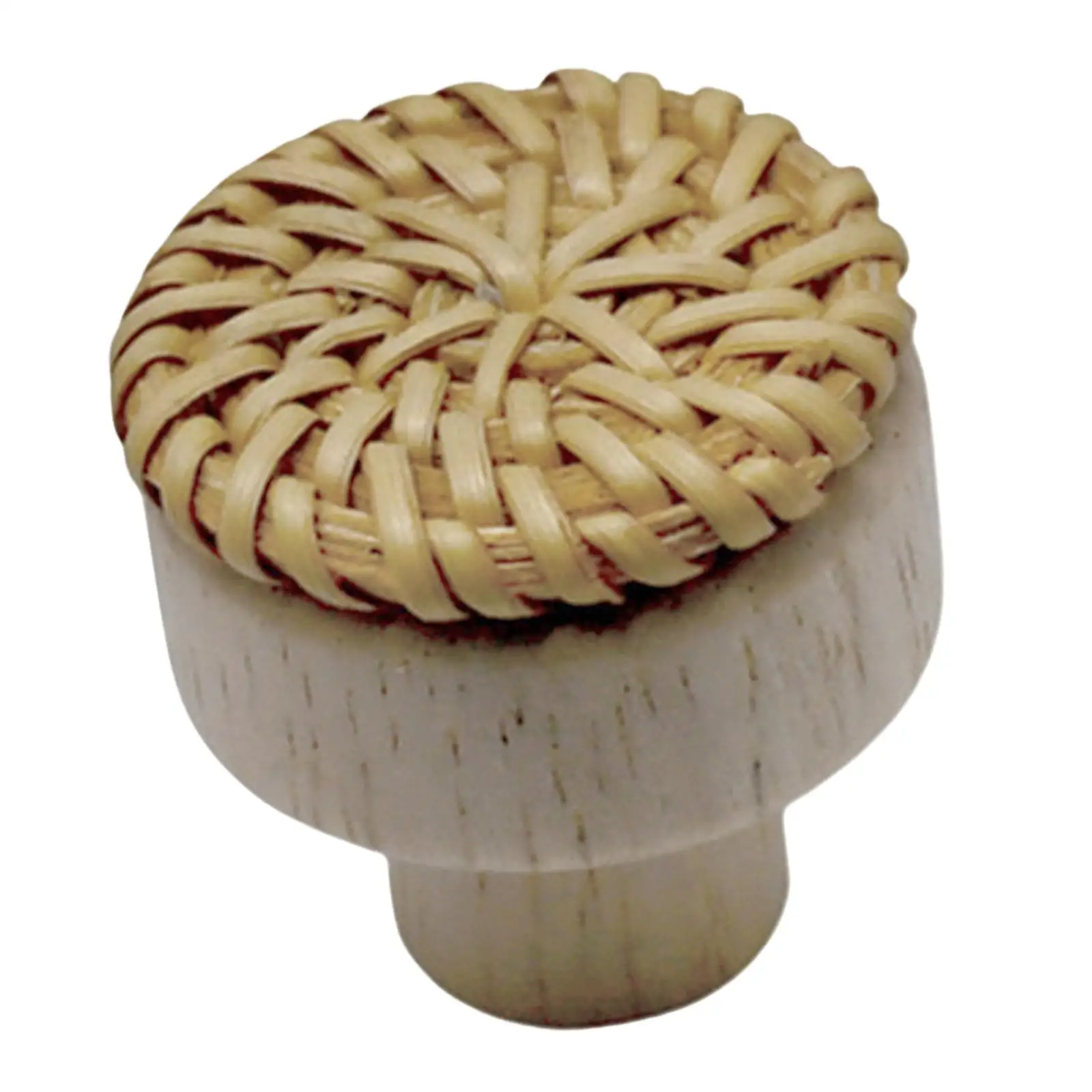 Dresser Knob Drawer Pulls Decoration Vintage Style Hardware Wood Accessories Woven Handles for Kitchen Cupboard Cabinet