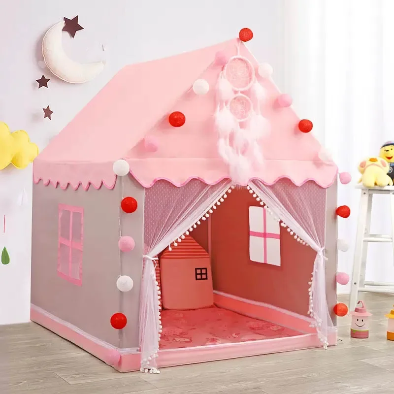 Large Capacity Children's Tents Princess Castle Kids Outdoor Indoor Play House Children Gift Decoration Game Tent for Boys Girls