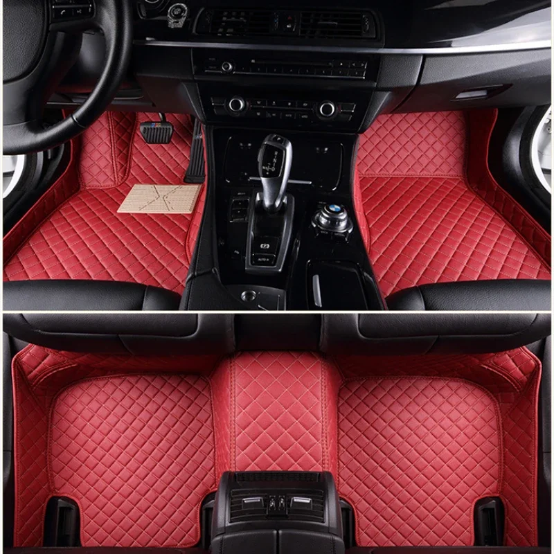 Custom Car Floor Mats for Lexus ES ES 300h 2018-2024 Years Artificial Leather Carpet Interior Car Accessories