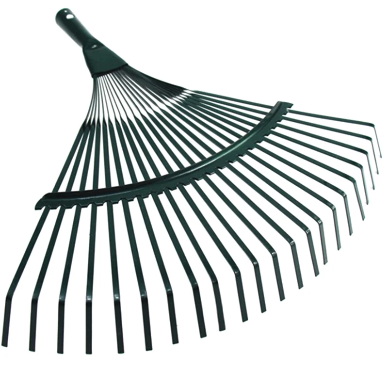 Shrub Rake Head 22 Toothed Garden Tool Grass Broom Shaped Steel Wire Non Toxic Agriculture Deciduous High Carbon Steel