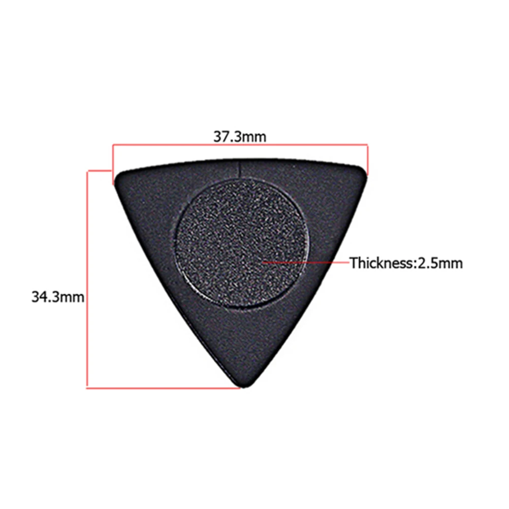 

2Pcs Triangle Guitar Picks Soft Rubber Ring ABS Material Portable Antislip Guitar Accessories Stringed Instruments Tool