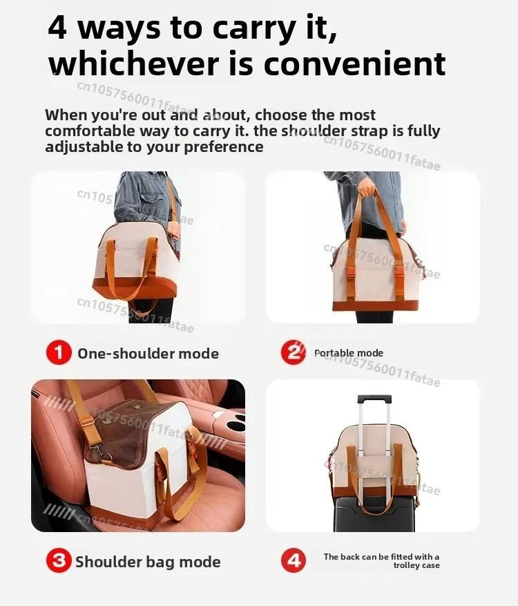 Outdoor Travel Bag Cat Bag Portable Breathable Cat Carry Portable Shoulder Pet Backpack