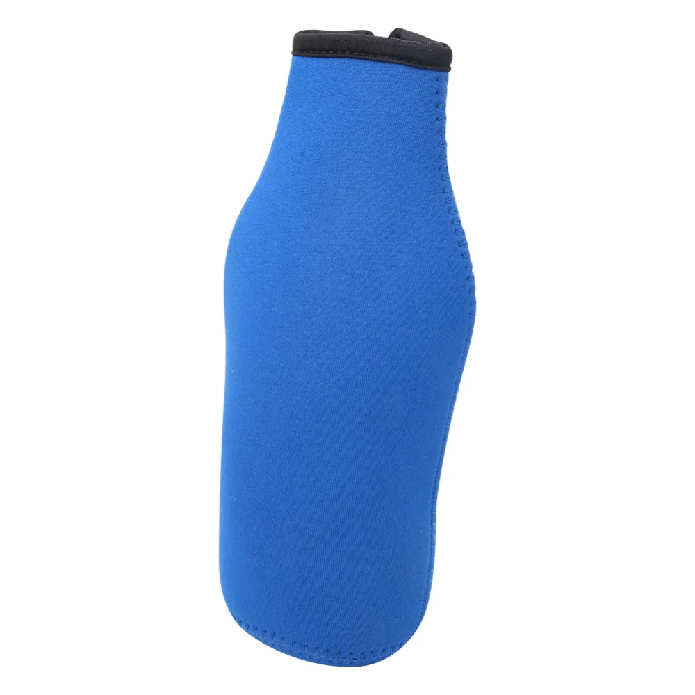 6 Pcs Durable 330ml Beer Bottle Sleeve With Zipper Closure Neoprene Beer Bottle Insulator Colorful Beverage Bottle Holder Cans