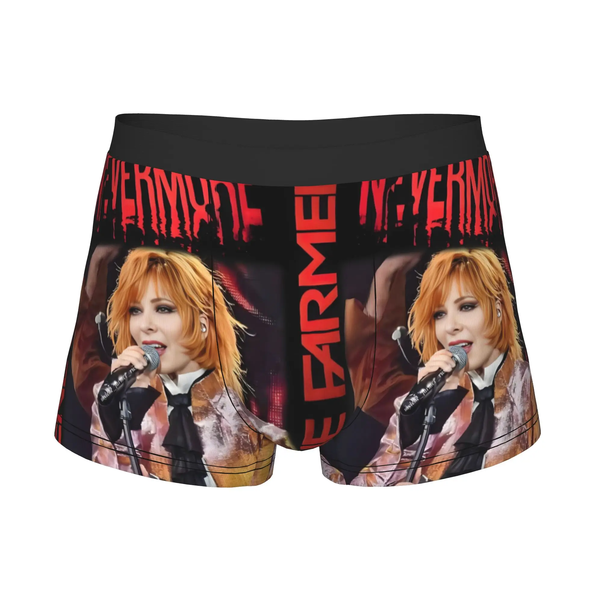 Mylene Farmer  Boxers Shorts Men French Singer  Briefs Underwear Fashion Underpants