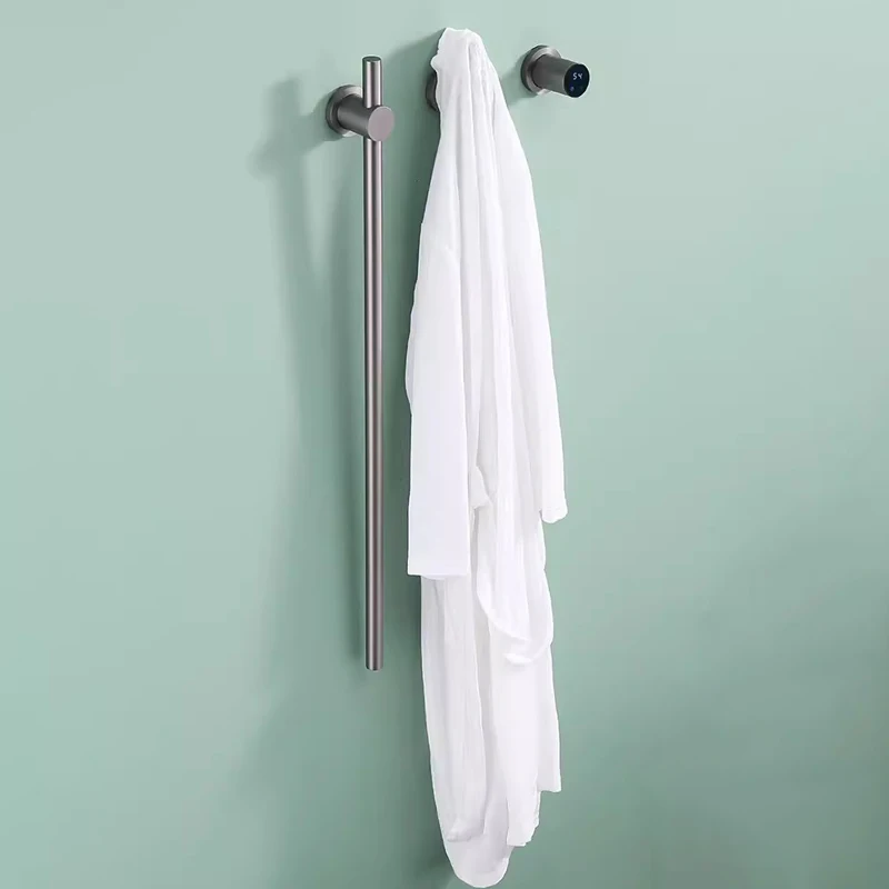 Bathroom Accessories Smart Electric Bath Towel Rack Temperature Time Control Electric Towel Rail Hidden Wires Heated Towel Rack