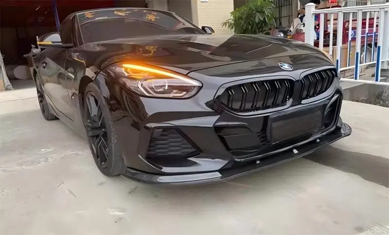 ل BMW Z4 G29 2019 2020 2021 2022 2023 ReaI ألياف الكربون الوفير الجبهة الشفة الخلفية الشفة الجانبية التنانير الذيل الجناح المفسد عدة