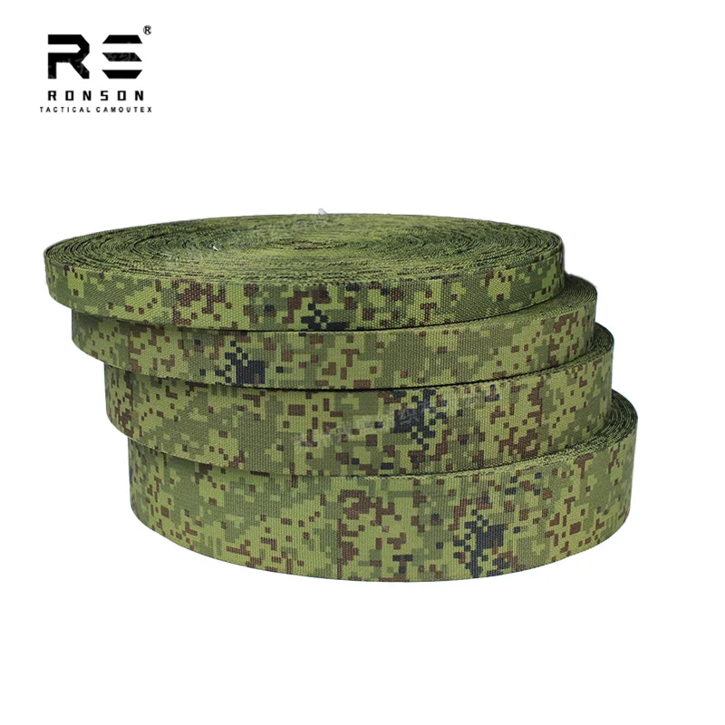 

EMR Russia Pixel Digital Woodland Camouflage Printed Nylon Webbing Strap Durable Use for Tactical Gears Outdoor Bags Vests