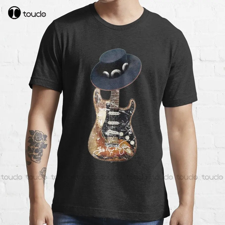 Guitarist Blues Man Vaughan 70S Stevie Ray Vaughan T-Shirt Custom Aldult Teen Unisex Digital Printing Tee Shirts Custom Gift