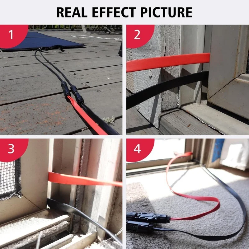 30cm Solar Panel Flat Photovoltaic Extension Cable For Connecting Inverters Photovoltaic Installation Connection Line Connector view 6