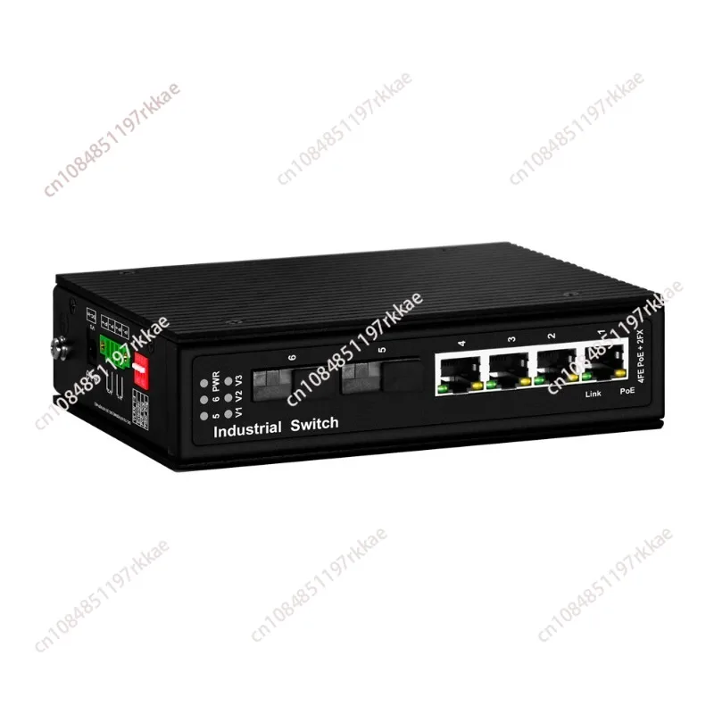 Unmanaged BT Industrial PoE switch with 1/2*1000M SFP slot ports and 1/4*100/1000M PoE ports