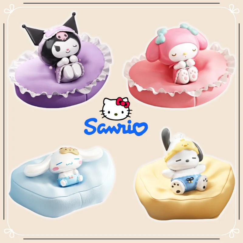 

Hello Kitty Sanrio's New Cartoon Cute Sleeping Position Desktop Decoration Home Placement Car Decoration Children's Desk Toys