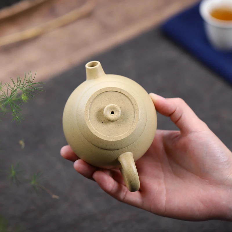 190ml Chinese Yixing Purple Clay Teapots Tradition Handmade Round Tea Pot Beauty Kettle Zisha Teaware Tea Ceremony Gifts - view 4