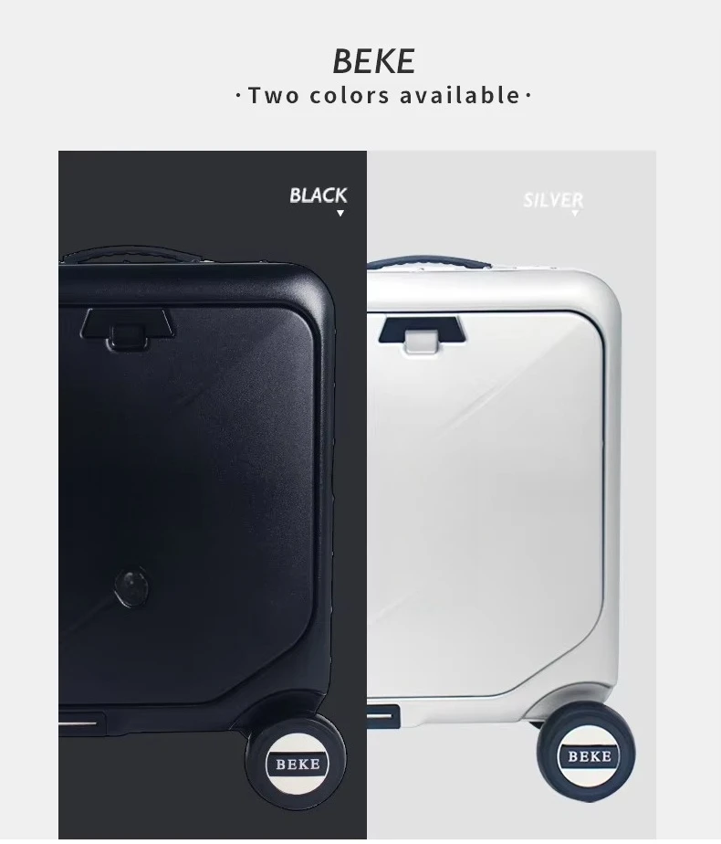 Smart Business Electric Riding Luggage Suitcase 360° Wheels with USB Charging Sports Style view 3