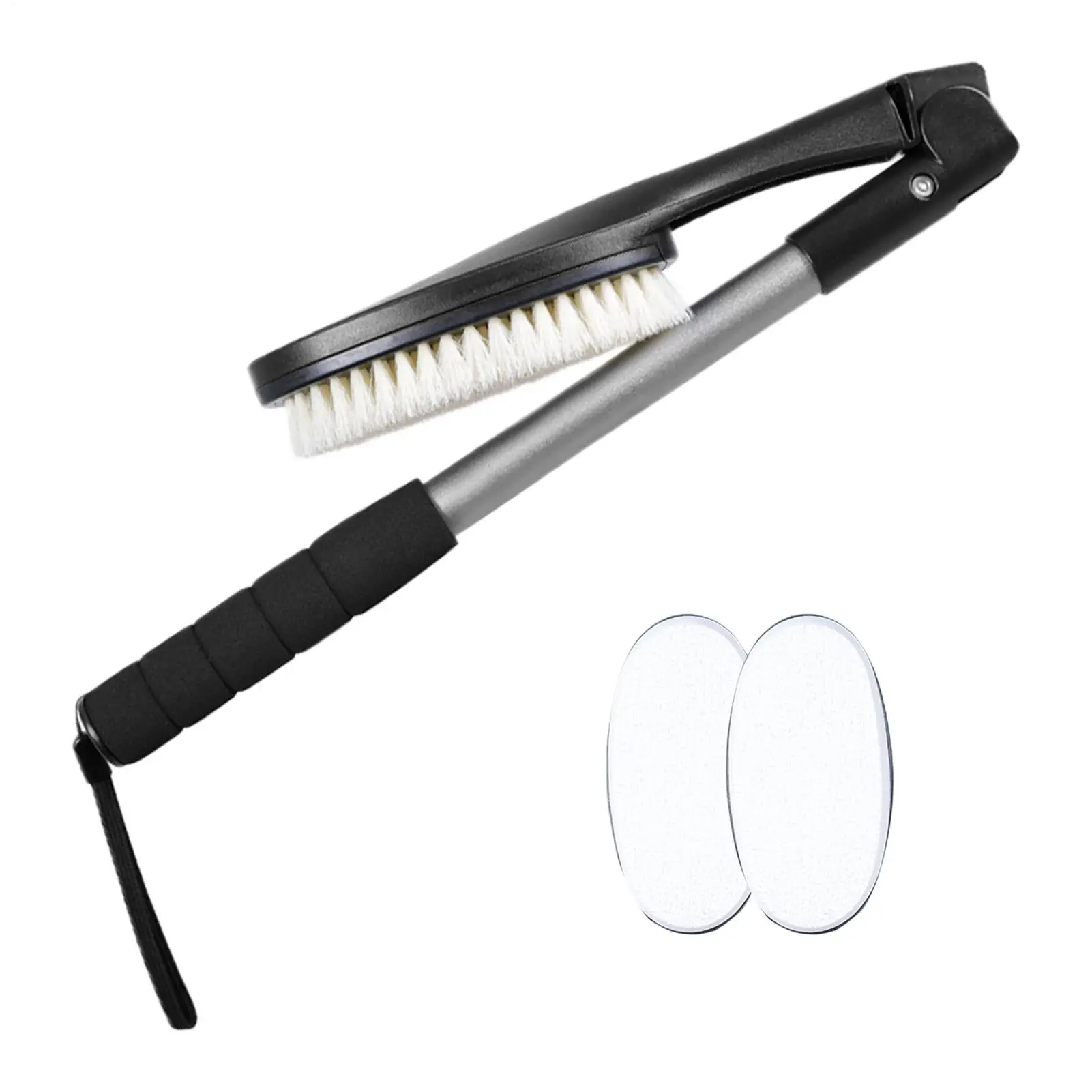 Bath Brush Foldable Anti-Slip Long Handle Men Women Cleaning Body Scrub Brush Back Scrubber for Home Bathroom Bathtub Apartment